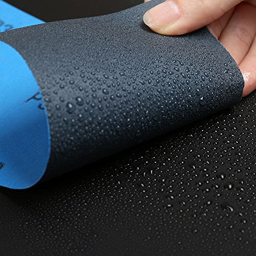 LotFancy 80 Grit Sandpaper, 45PCS, 9 x 3.6 Dry Wet Sand Paper, Silicon Carbide Sanding Sheet for Metal Automotive Wood Sanding, Polishing, Finishing - size: 80Grit