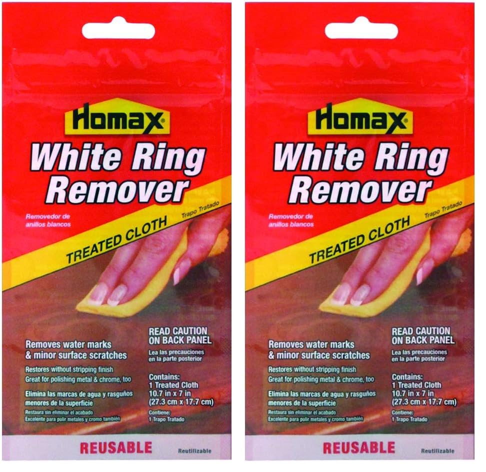 Homax Group Furniture White Ring Remover Cloth, 7in. x 11in (Pack of 2) - size: 1 Count (Pack of 2)
