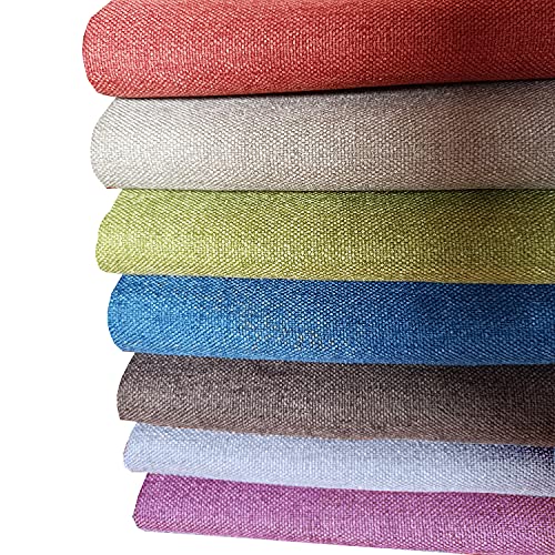 11OZ Polyester Blend Upholstery Sewing Fabric by The Yard Width 57 Inches Brick Red - color: Brick Red, size: 1 yard