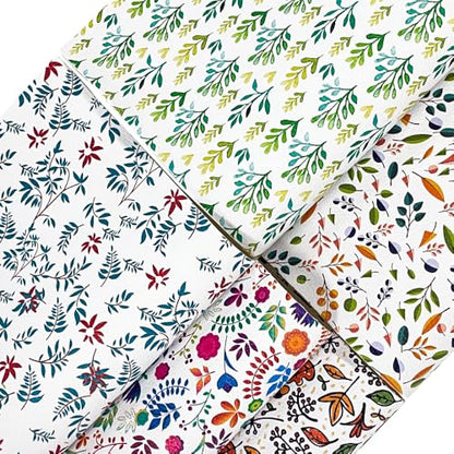 ONEART | 5 Pcs Printed Lychee Texture Faux Leather Sheets, 8"×12" Colorful Pattern PU Synthetic Leather Fabric for Earrings DIY Crafts Making-Leaf - color: Leaf