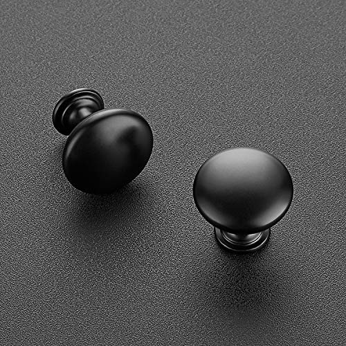 Ravinte Matte Black Cabinet Knobs, Zinc Knobs Drawer Pulls, 35 Pack - color: Matte Black