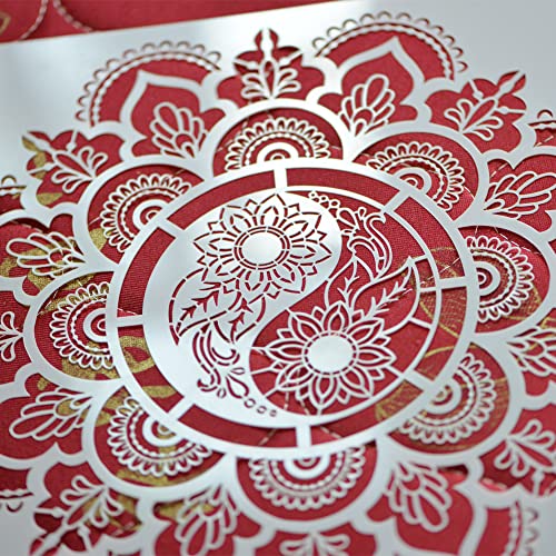 Mandala Stencil 12x12 Inch, Reusable Stencil for Painting Crafts - style: FLA