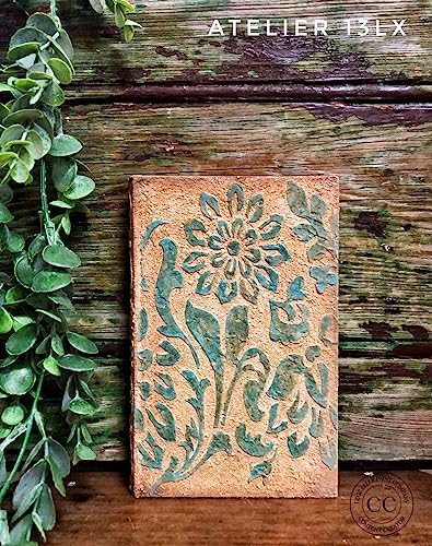 Dixie Belle Paint Company Stencil - Tea Towel Floral - 16� x 20� - style: Tea Towel Floral