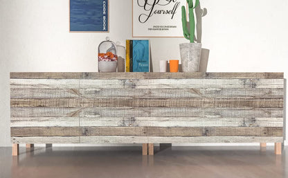 Yun-aeon Natural Wood-Grey Contact Paper Peel and Stick Wallpaper - color: Natural Wood-grey, size: 17.3" x 80"
