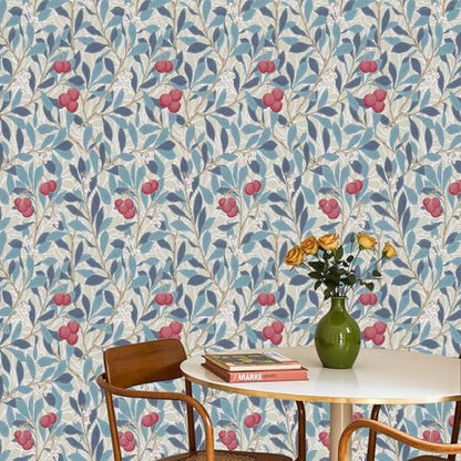 17"x78.7" Peel and Stick Wallpaper Renter Friendly-Pomegranate Fruit - color: Pomegranate Fruit, size: 17" x 78.7"