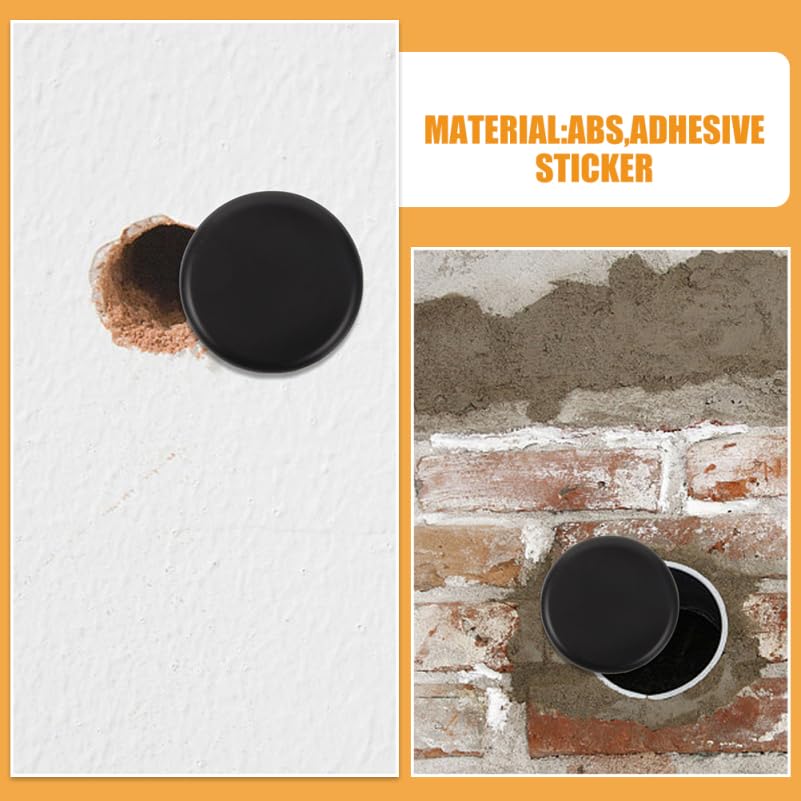 Wall Hole Cover Decorative Patch 2.36in Round Self-Adhesive Panel for Hiding Drywall Damage Wall Imperfections and Repairing Hole in No Drill Install