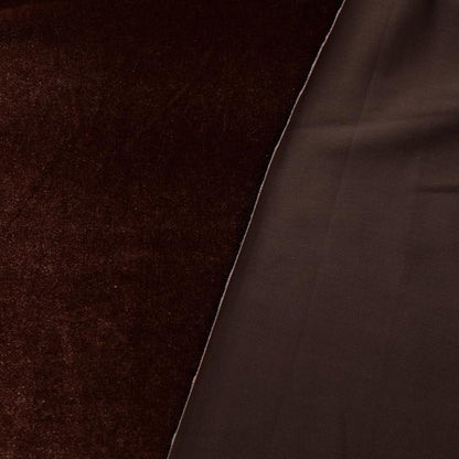Stretch Velvet Fabric by The Yard for Apparel,Sewing,Crafting,Full Dress 93% Polyester 7% Spandex 63" Wide （2Brown,1Yard - color: Brown2, size: 1 Yard