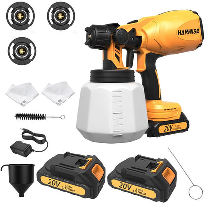 Cordless Paint Sprayer Gun, (Paint Sprayer 2 Battery)