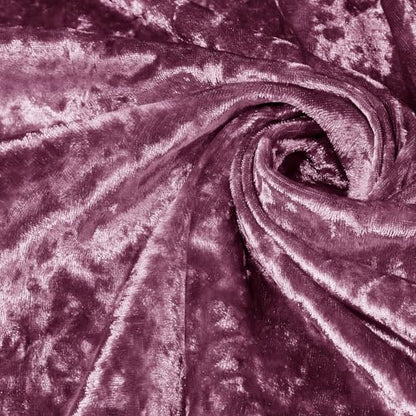 1 Yard 63" Wide Dusty Rose Stretch Crushed Velvet Fabric - color: Dusty Rose, size: 1 Yard