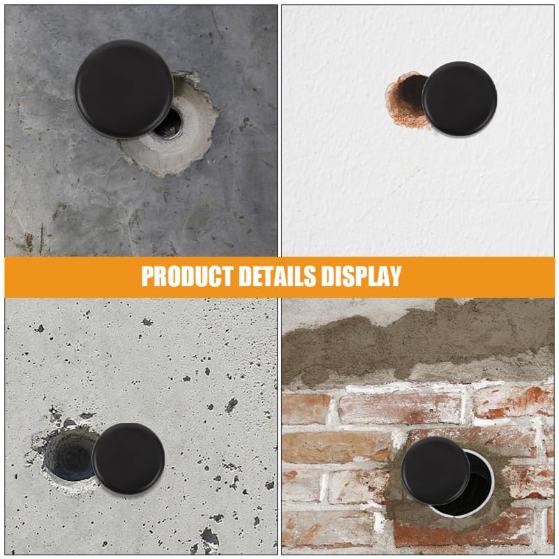 Wall Hole Cover Decorative Patch 2.36in Round Self-Adhesive Panel for Hiding Drywall Damage Wall Imperfections and Repairing Hole in No Drill Install