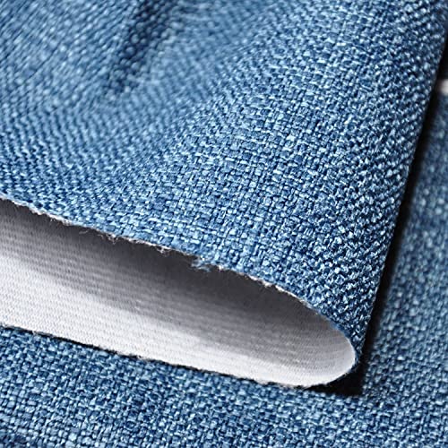 Yutong Fabric by The Yard and 9OZ-100% Polyester Upholstery Sewing Fabrics-Solid Navy Pattern - color: Navy, size: 1 Yard