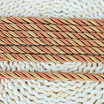 10 Yards / 1cm Twisted Rope Cord Trim Nylon Rope Thread String for DIY,Home Decor,Sofa Furniture Decoration-Mix Orange - style: mix orange
