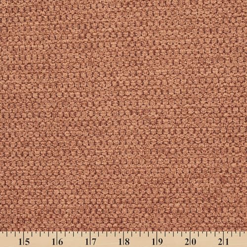 Textured Chenille Jacquard Upholstery Heavy Duty Polyester 58" Fabric by The Yard (Sunburn, 1 Yard) - color: Sunburn, size: 1 Yard