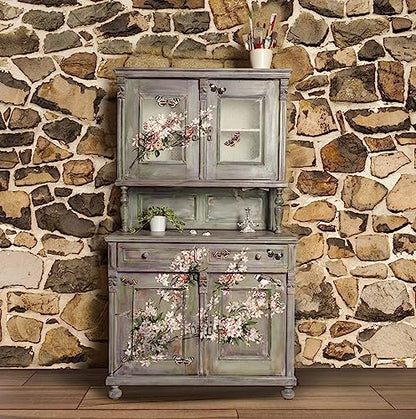 Redesign Décor Transfers® Blossom Botanica 24"x35",Wall Decals DIY Wallpaper Wall Stickers Murals Decor Furniture Decoration
