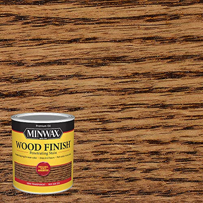 Minwax 70040444 Wood Finish, Red Oak, 1 Quart - color: Red Oak, size: 0.25 Gallon