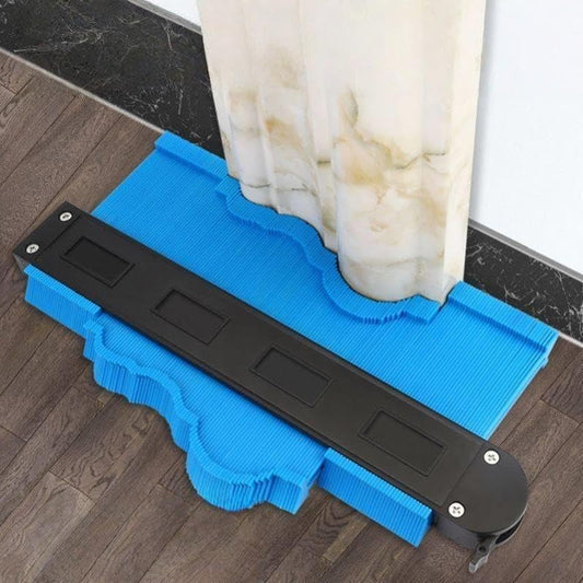 1pc 10 Feet Contour Gauge Tool - Adjustable Irregular Shape Duplicator for Precise Corner Profiling. Essential Template Maker for Carpets, Tiles, Laminate Flooring & DIY Woodworking, - color: Blue