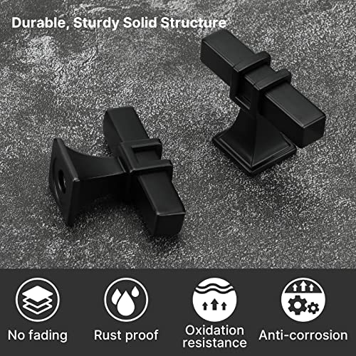 homdiy Black Cabinet Knobs 24 Pack Matte Black Cabinet Knobs Single Hole - color: Black, size: Single Hole