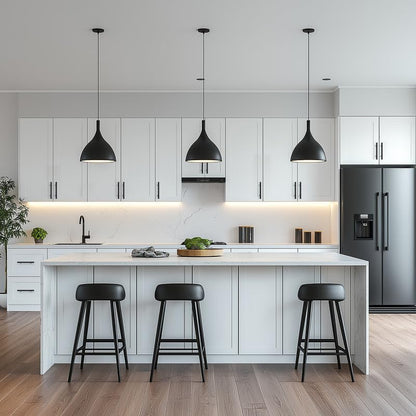 HOME EDIT Matte Black Cabinet Handles, Drawer Pulls, 3-3/4 Inch, 30 Pack - color: Matte Black, size: 3-3/4 Inch Hole Center