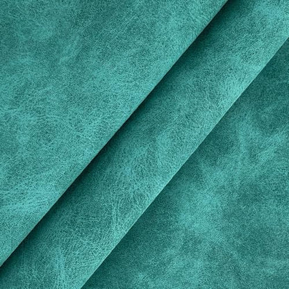 XHT 30 x 135 cm Suede PU Faux Leather Fabric, Soft Smooth Crafts Synthetic Fabric for DIY Handicraft Wallets Bags Making (Cyan) - color: Cyan