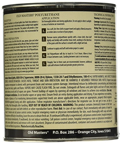 OLD MASTERS CLEAR SATIN Finish 1 Quart