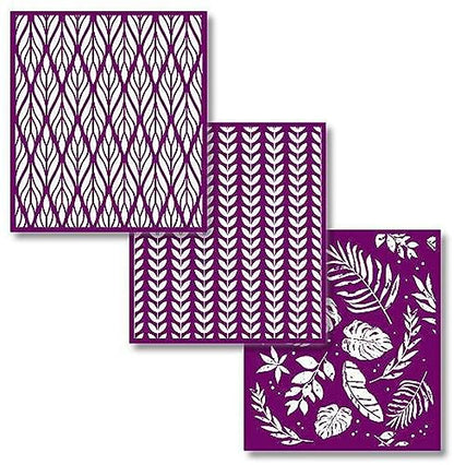 Dixie Belle Paint Company Silkscreen Stencil - Botanical 8� x 9� - 3 Pack - style: Botanical