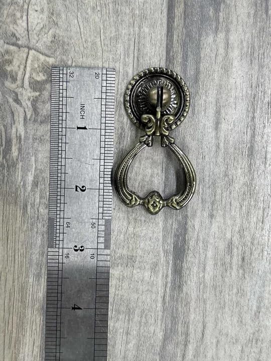 4Pcs Bronze Teardrop Pull Handles 1.3"x2.4" for Cabinet Drawer - color: Bronze2.4