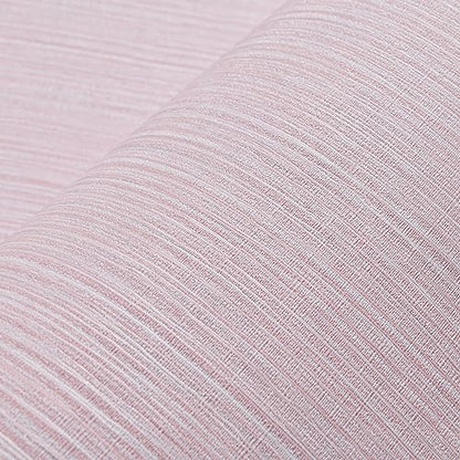 Haimin Grasscloth Wallpaper Textured 24in X 393in Fabric Contact Paper Pink Wall Paper Textured Linen Peel and Stick Self-Adhesive Thick Vinyl Embossed Film Wallpaper (Pink) - color: Pink