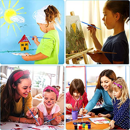 30 Pcs Round Paint Brushes, Small Brush Bulk for Miniature Detail Painting - size: 6.69inch, style: Round Paint Brushes