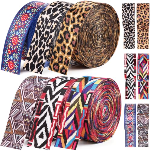 Nylon Webbing 1.5 Inch-6 Rolls Webbing for Sewing Bag Purse Backpack - color: 03-Colorful-6 Rolls-18 yards