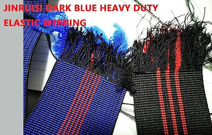 Elastic Webbing,Dark Blue and Red,2.76" Wide,43 ft Long Roll,Upholstery DIY,Sofa,Chair,Couch Sitting Belt Replacement,Upholstery Modification Elasbelt