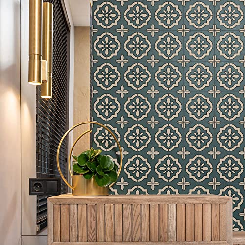 GSS Designs Reusable Tile Stencils 12x12Inch Template for Painting Floor Cement Wall Furniture Wood DIY Home Décor Art Craft - style: Style 2