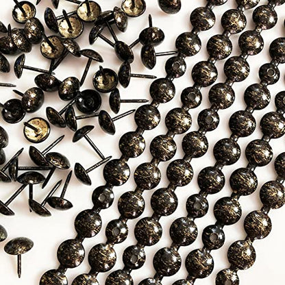 10Meters Upholstery Tacks Strips/Nailhead Trims(P:11mm Antique) - color: Antique, size: 11mm