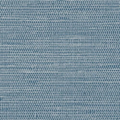 JiffDiff Grasscloth Wallpaper Peel and Stick Blue Grassweave Stick on Wallpaper Textured Self Adhesive Contact Paper 17.3"x118" - color: Dark Blue, size: 17.3" x 118"