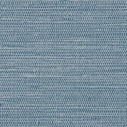 JiffDiff Grasscloth Wallpaper Peel and Stick Blue Grassweave Stick on Wallpaper Textured Self Adhesive Contact Paper 17.3"x118" - color: Dark Blue, size: 17.3" x 118"