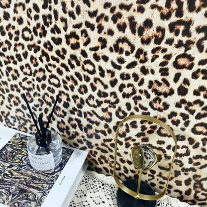 HueBurst Leopard Peel and Stick Wallpaper 17.3"x120" Cheetah Contact Paper Self Adhesive Brown Wallpaper Removable Waterproof Art DIY Wall Decor for Bedroom Living Room (14.4sq.ft.) - size: 17.3" x 120"