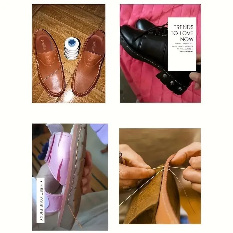 5pcs Sewing Tool kit, with Replaceable Heads - Multifunctional Shoe Repair and DIY Craft kit