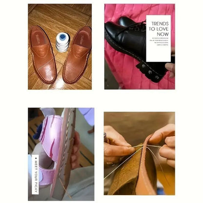 5pcs Sewing Tool kit, with Replaceable Heads - Multifunctional Shoe Repair and DIY Craft kit