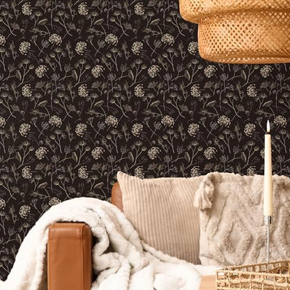 Main Street Peel and Stick Wallpaper Sheets, Queen Anne's Lace, 12-Pack - style: Queen Anne's Lace Design GCF