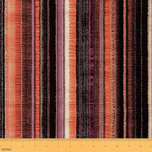 Feelyou Stripes Geometric Fabric By The Yard Decorative - color: Multi 01, size: 1 Yard