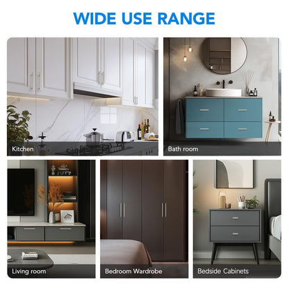 HOME EDIT Brushed Nickel Cabinet Handles, Drawer Pulls, 2-1/2 Inch, 30 Pack - color: Brushed Nickel, size: 2-1/2 Inch Hole Center