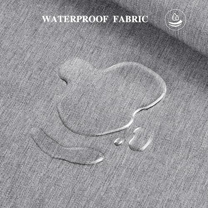 600D Outdoor Upholstery Fabric 58” W Waterproof Canvas Fabric by The Yard - color: Light Grey, size: 5 yard pre cut