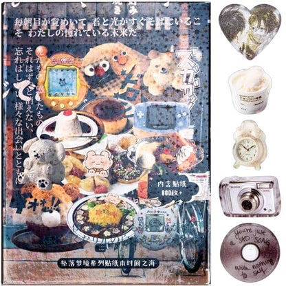 Japanese Comic Style Sticker Scrapbooking Supplies for Junk Journal, 45 Sheets Stickers TZ013001 - color: Comic Style