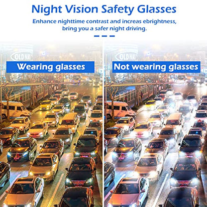 OXG 12 Pack Safety Glasses, ANSI Z87.1 Protective Eyewear for Men Women - color: 12p Yellow