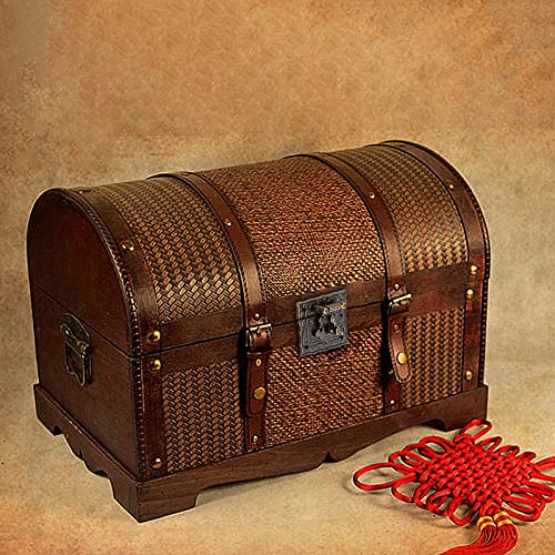 Uenhoy Jewelry Box Hardware Set, Antique Brass Hinge Latch Kit, 17 Pcs