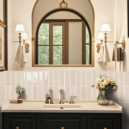 Alwayspon 10 Sheets 12" x12'' Light Beige 3D Vinyl Backsplash Tiles, Self-Adhesive Peel and Stick Wall Tile Stickers Stick on Subway Tiles for Kitchen Bathroom Wall - color: Light Beige