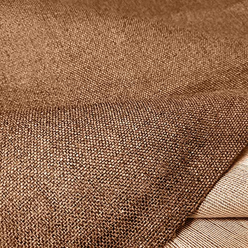 11OZ Polyester Blend Upholstery Sewing Fabric by The Yard Width 57 Inches Light Brown - color: Brown, size: 1 yard