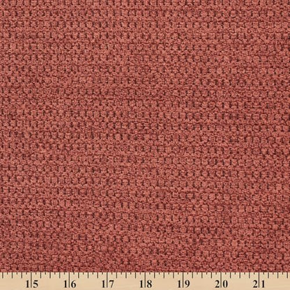 Textured Chenille Jacquard Upholstery Heavy Duty Polyester 58" Fabric by The Yard (Brick, 1 Yard) - color: Brick, size: 1 Yard