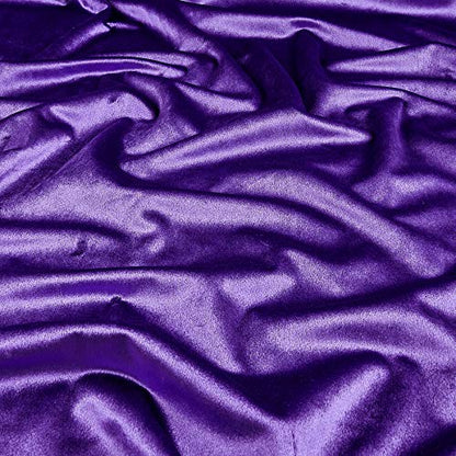 Royal Velvet Purple, Fabric by the Yard - color: Purple
