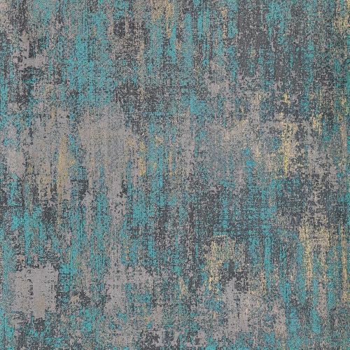 Blue and Gold Vintage Metallic Peel and Stick Wallpaper - color: Blue, size: 15.7" x 1200"