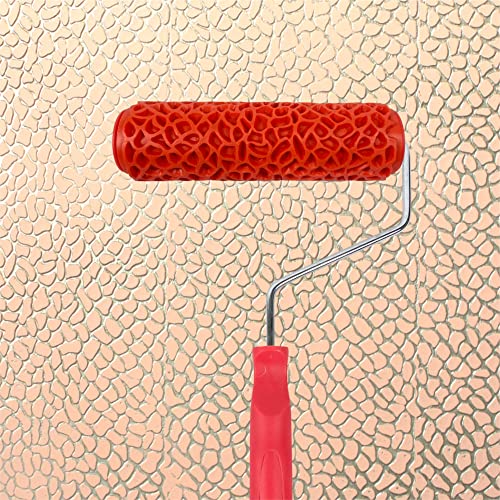 Nichiyo 7'' Texture Roller DIY Decorative Art Pattern Paint Roller Rubber Roller for Walls, Furnitures and Floors Decoration(EG317T) - color: EG317T